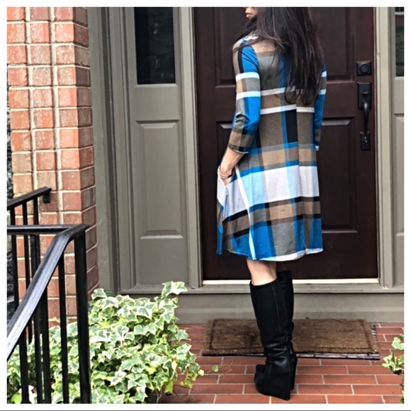 ✨LAST ONE✨Plaid swing side pocket dress - Picture 4 of 7